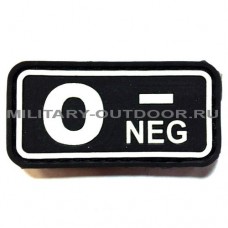 Патч O Neg- Black/White PVC